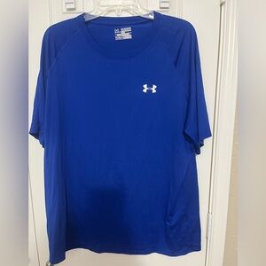 Under Armour Men's Short Sleeve Heat Gear Tee in Royal Blue
